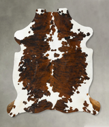 Tricolor XX-Large European Cowhide Rug 7'10"H x 7'2"W #B23219 by Hudson Hides
