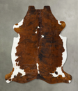 Tricolor XX-Large European Cowhide Rug 8'3"H x 7'2"W #B23222 by Hudson Hides