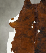Tricolor XX-Large European Cowhide Rug 8'3"H x 7'2"W #B23222 by Hudson Hides