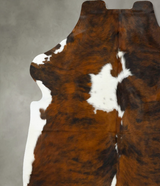Tricolor XX-Large European Cowhide Rug 7'8"H x 6'9"W #B23228 by Hudson Hides
