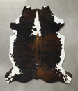 Tricolor XX-Large European Cowhide Rug 7'8"H x 6'11"W #B23231 by Hudson Hides