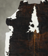 Tricolor XX-Large European Cowhide Rug 7'8"H x 6'11"W #B23231 by Hudson Hides