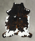 Tricolor XX-Large European Cowhide Rug 8'5"H x 7'1"W #B23237 by Hudson Hides