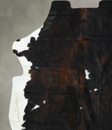 Tricolor XX-Large European Cowhide Rug 8'2"H x 7'4"W #B23238 by Hudson Hides