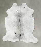 Salt and Pepper Black Large European Cowhide Rug 6'9"H x 5'11"W #B23249 by Hudson Hides