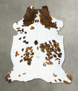 Tricolor XX-Large European Cowhide Rug 7'9"H x 7'0"W #B23272 by Hudson Hides