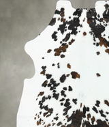 Tricolor XX-Large European Cowhide Rug 8'1"H x 6'11"W #B23273 by Hudson Hides
