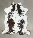 Tricolor XX-Large European Cowhide Rug 7'8"H x 6'9"W #B23276 by Hudson Hides