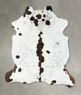 Tricolor X-Large European Cowhide Rug 7'5"H x 6'6"W #B23277 by Hudson Hides