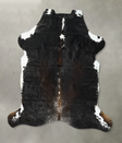 Chocolate and White XX-Large European Cowhide Rug 8'4"H x 7'1"W #B23281 by Hudson Hides