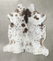 Salt and Pepper Brown X-Large European Cowhide Rug 7'1