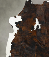 Tricolor X-Large European Cowhide Rug 7'6"H x 6'5"W #B23317 by Hudson Hides