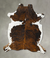 Tricolor X-Large European Cowhide Rug 7'8"H x 6'6"W #B23320 by Hudson Hides