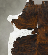 Tricolor X-Large European Cowhide Rug 7'8"H x 6'6"W #B23320 by Hudson Hides