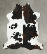 Tricolor XX-Large European Cowhide Rug 7'6"H x 6'9"W #B23322 by Hudson Hides
