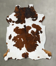 Tricolor XX-Large European Cowhide Rug 7'6"H x 6'10"W #B23326 by Hudson Hides