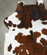 Tricolor XX-Large European Cowhide Rug 7'6"H x 6'10"W #B23326 by Hudson Hides