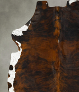 Tricolor XX-Large European Cowhide Rug 7'7"H x 6'9"W #B23330 by Hudson Hides