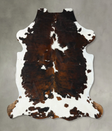 Tricolor X-Large European Cowhide Rug 7'4"H x 6'8"W #B23336 by Hudson Hides