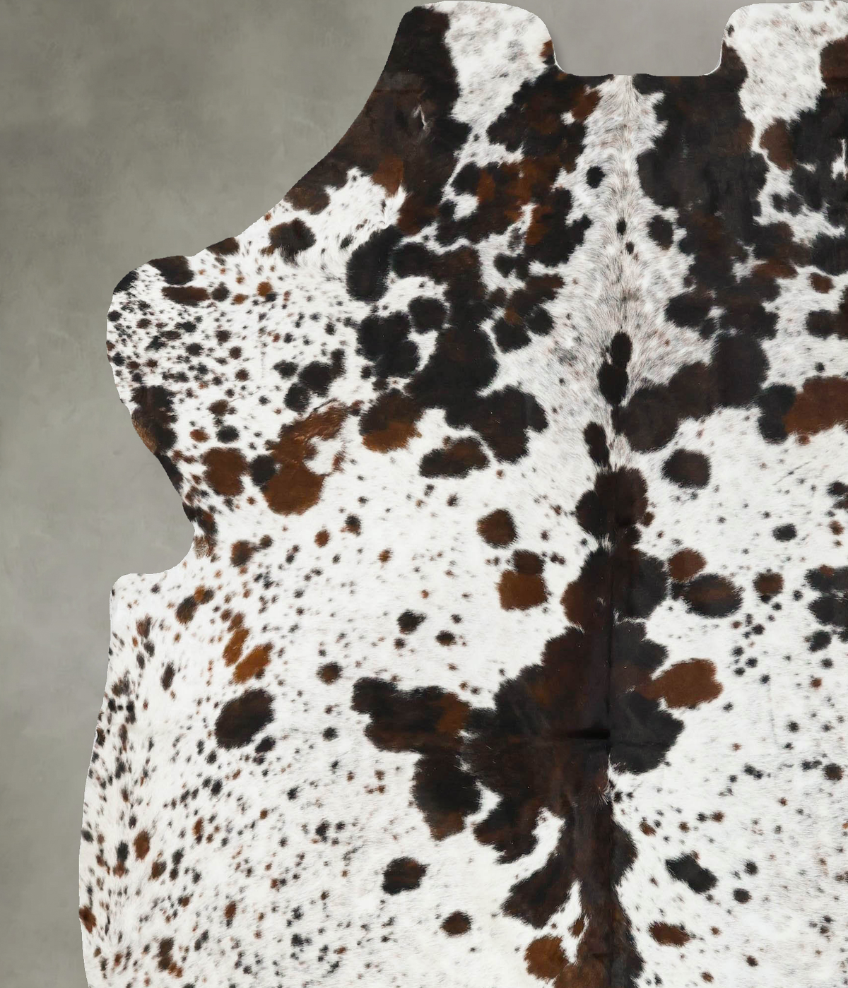 Tricolor XX-Large European Cowhide Rug 7'6"H x 6'8"W #B23338 by Hudson Hides