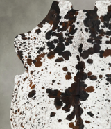 Tricolor XX-Large European Cowhide Rug 7'6"H x 6'8"W #B23338 by Hudson Hides