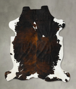 Tricolor XX-Large European Cowhide Rug 7'7"H x 6'8"W #B23346 by Hudson Hides