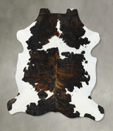 Tricolor XX-Large European Cowhide Rug 7'11"H x 7'0"W #B23350 by Hudson Hides