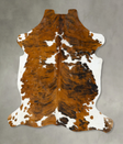 Tricolor XX-Large European Cowhide Rug 7'11"H x 6'7"W #B23352 by Hudson Hides