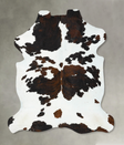 Tricolor XX-Large European Cowhide Rug 7'9"H x 6'8"W #B23355 by Hudson Hides