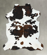 Tricolor XX-Large European Cowhide Rug 7'9"H x 6'8"W #B23355 by Hudson Hides
