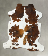 Tricolor XX-Large European Cowhide Rug 7'11"H x 6'9"W #B23360 by Hudson Hides