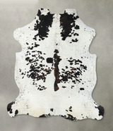 Tricolor XX-Large European Cowhide Rug 8'7"H x 7'8"W #B23363 by Hudson Hides