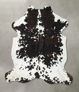 Tricolor XX-Large European Cowhide Rug 7'11"H x 7'1"W #B23365 by Hudson Hides