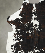 Tricolor XX-Large European Cowhide Rug 7'11"H x 7'1"W #B23365 by Hudson Hides