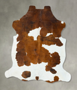 Tricolor XX-Large European Cowhide Rug 7'9"H x 6'11"W #B23370 by Hudson Hides