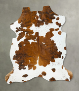 Tricolor XX-Large European Cowhide Rug 8'2"H x 7'4"W #B23372 by Hudson Hides