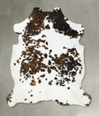 Tricolor XX-Large European Cowhide Rug 8'1"H x 7'3"W #B23374 by Hudson Hides