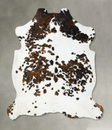 Tricolor XX-Large European Cowhide Rug 8'1"H x 7'3"W #B23374 by Hudson Hides