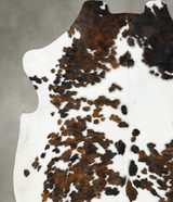 Tricolor XX-Large European Cowhide Rug 8'1"H x 7'3"W #B23374 by Hudson Hides