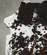 Tricolor XX-Large European Cowhide Rug 8'4"H x 7'1"W #B23377 by Hudson Hides