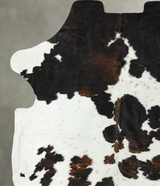 Tricolor XX-Large European Cowhide Rug 8'7"H x 7'2"W #B23378 by Hudson Hides