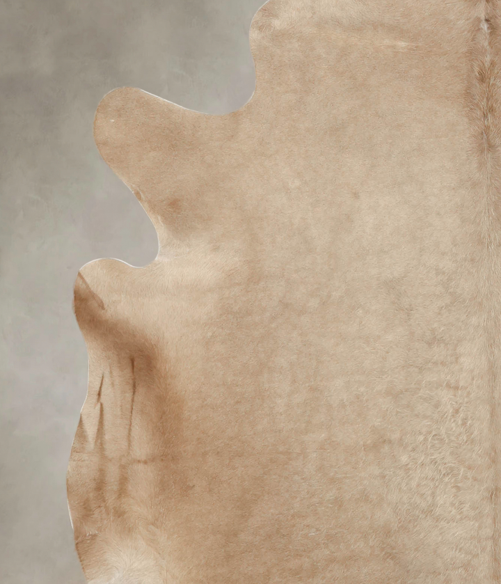 Champagne X-Large Brazilian Cowhide Rug 6'11"H x 6'11"W #B2338 by Hudson Hides