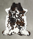 Tricolor XX-Large European Cowhide Rug 7'9"H x 6'6"W #B23383 by Hudson Hides