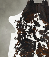 Tricolor XX-Large European Cowhide Rug 7'9"H x 6'6"W #B23383 by Hudson Hides