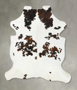 Tricolor XX-Large European Cowhide Rug 8'0"H x 6'3"W #B23386 by Hudson Hides
