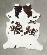 Tricolor XX-Large European Cowhide Rug 8'0"H x 6'3"W #B23386 by Hudson Hides