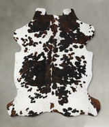 Tricolor XX-Large European Cowhide Rug 7'9"H x 6'7"W #B23389 by Hudson Hides