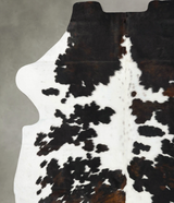 Tricolor XX-Large European Cowhide Rug 8'0"H x 6'9"W #B23403 by Hudson Hides