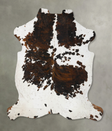 Tricolor XX-Large European Cowhide Rug 8'6"H x 7'7"W #B23411 by Hudson Hides