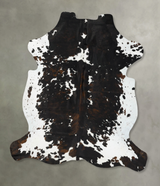 Tricolor XX-Large European Cowhide Rug 8'1"H x 7'0"W #B23413 by Hudson Hides